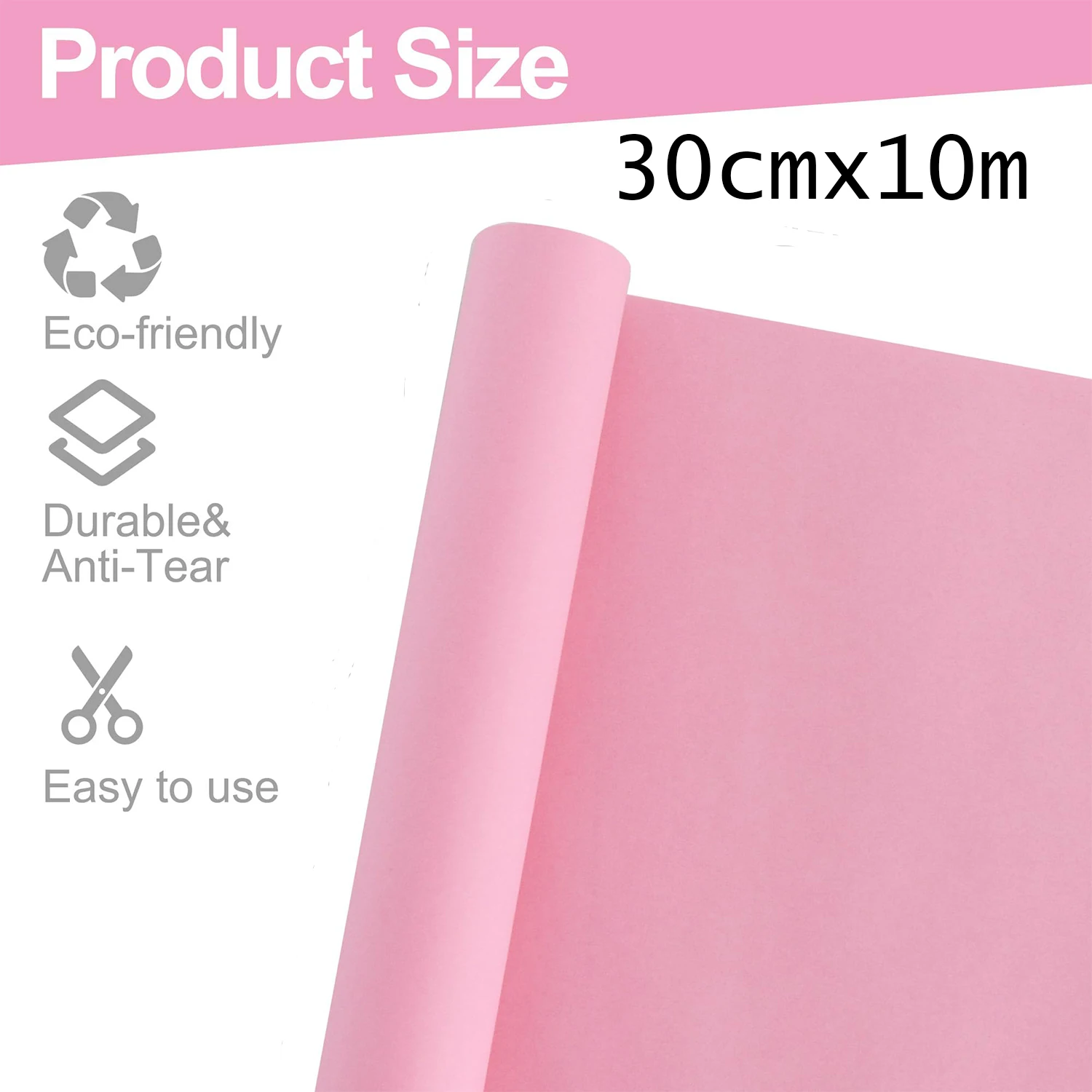 Pink10m   Kraft Paper Roll - Ideal for Gift Wrapping Paper, Packing, Moving,Shipping, Parcel, Wall Art, Crafts, Bulletin Boards
