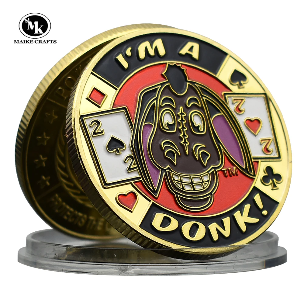 

I’m A Donk Lucky Poker Coin Card-guard Challenge Coin Commemorative Gifts Home Decoration