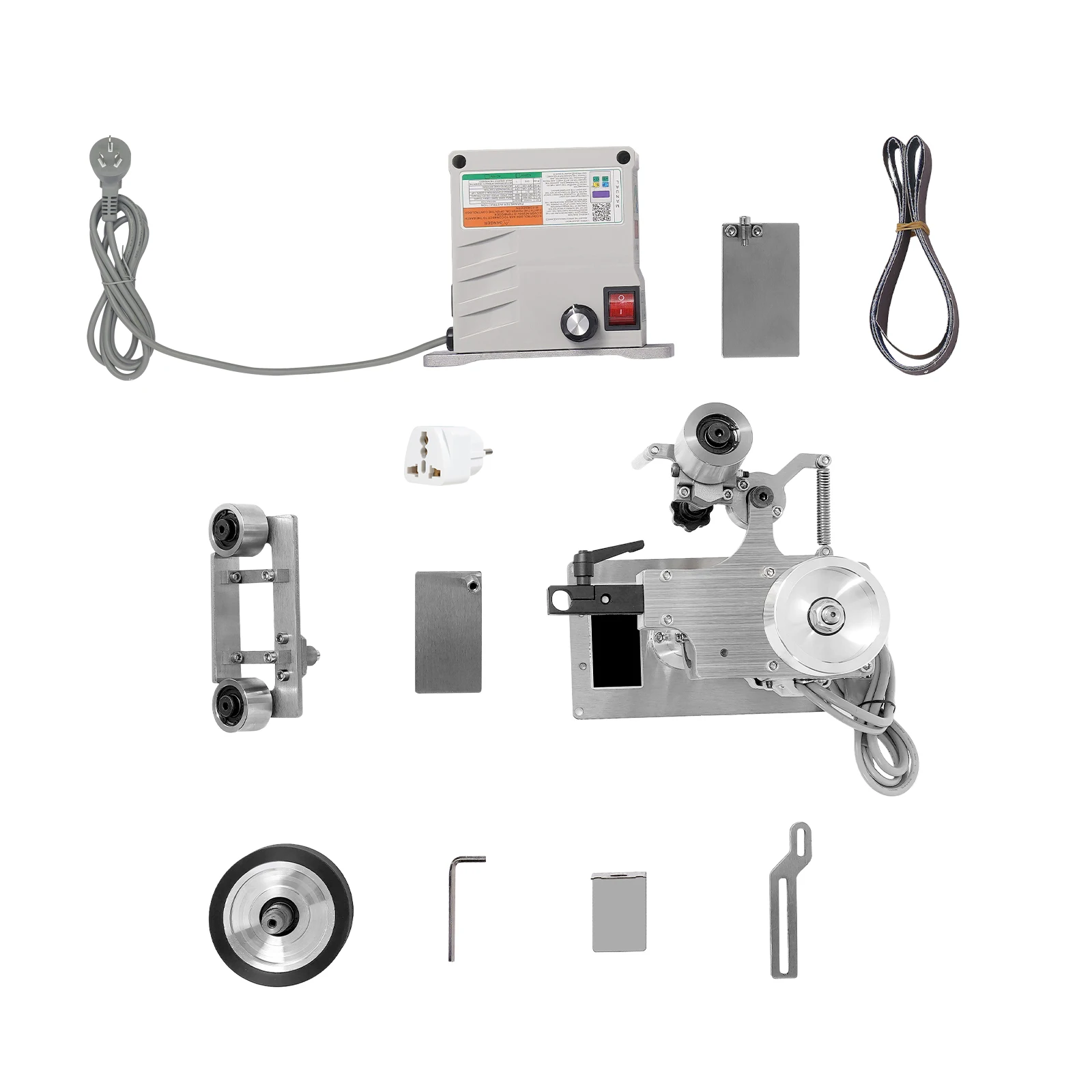 550W Desktop Belt Sander DIY Polishing Grinding Machine 5000rpm Abrasive Belt Machine for Metal Processing/Jewelry Making