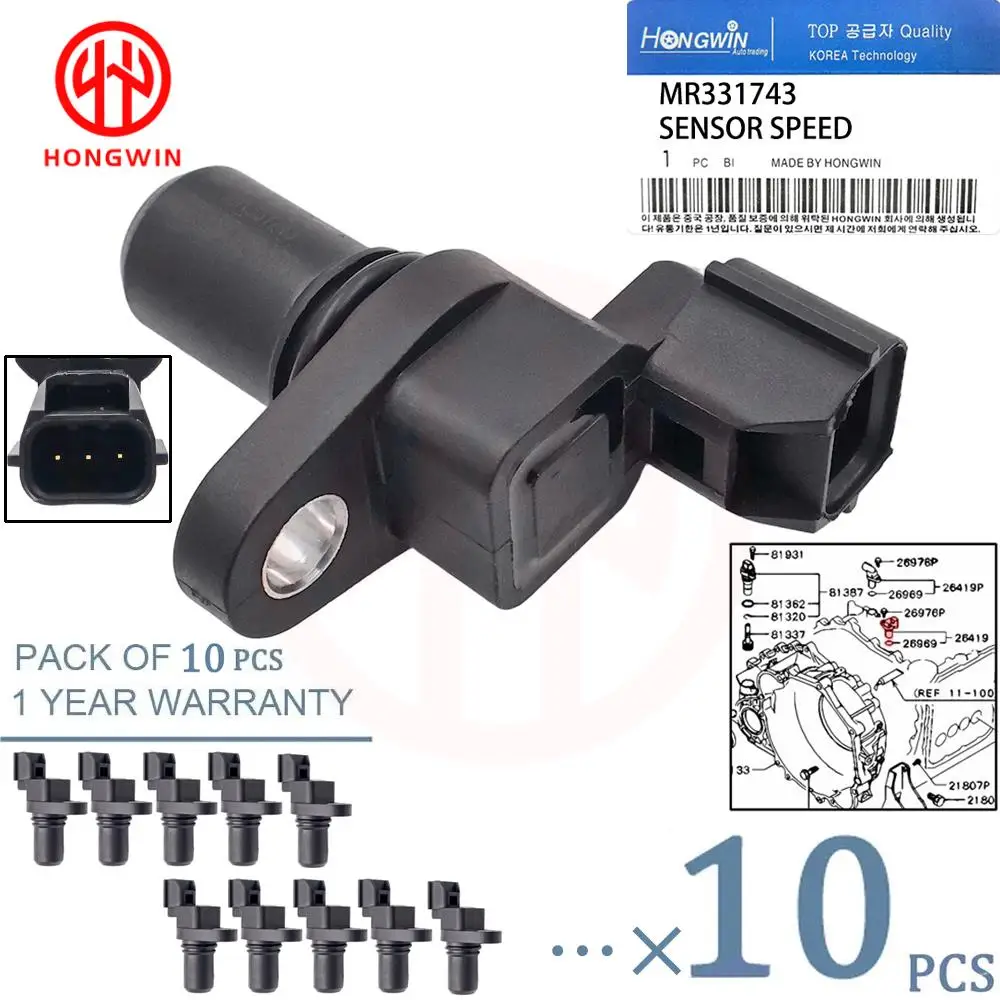 10PCS Automatic Transmission Input Speed Sensor OEM MR331743 For Mitsubishi Galant Eclipse Montero Chrysler Sebring Dodge
