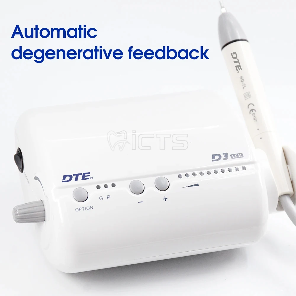 

Dental LED D3 Ultrasonic Dental Scaler: Light-Embedded Detachable Handpiece, constant power output, Precise Frequency Management