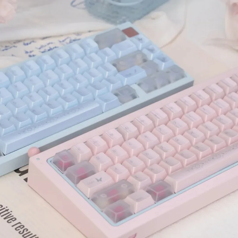 Floating Gleam Theme Keycaps Set Cherry Profile PBT Sublimation Custom Original Handmade Keycaps for Mechanical Keyboard Gift