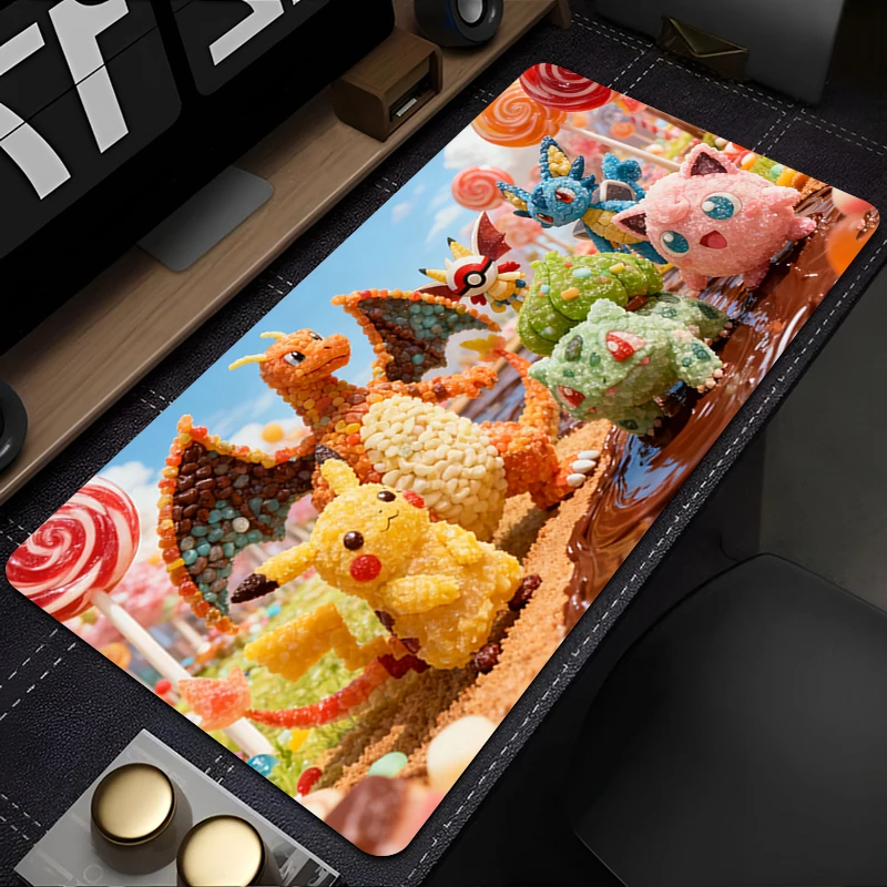 

Mouse Pad Laptop Non-slip Esports Office Laptop Desk Mat P-Pokemons P-Pikachus & G-gengar Game Player Mousepad PC Accessories