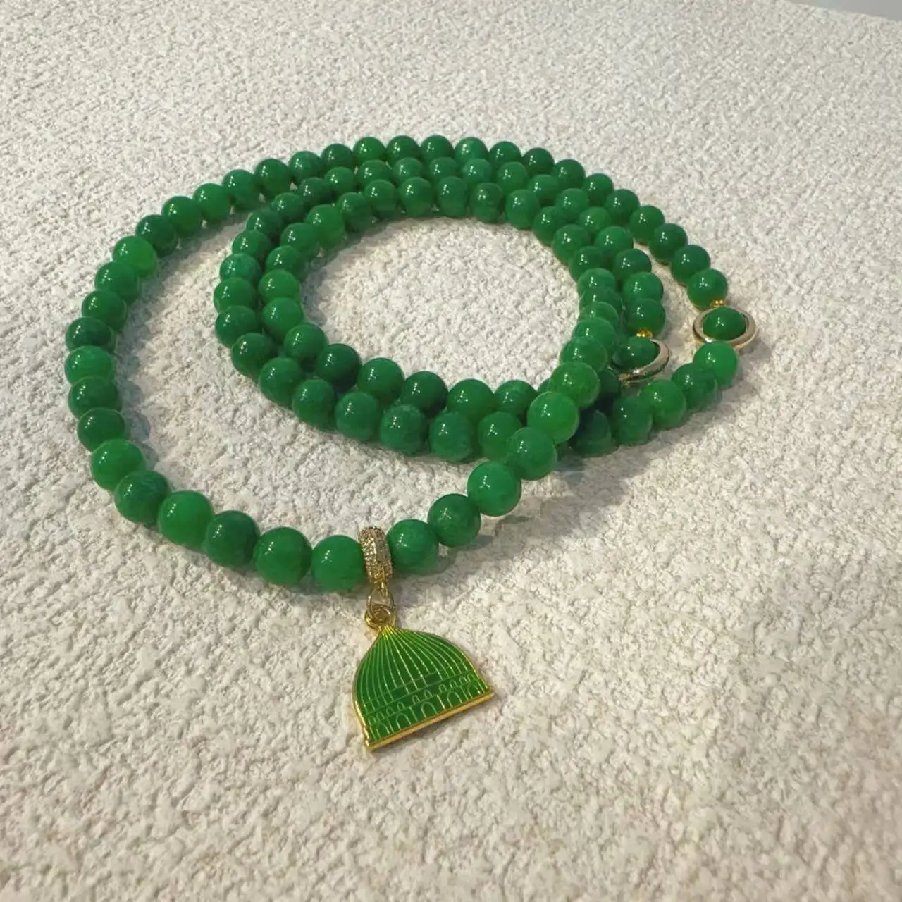 8mm Beaded Counting Prayer Bracelet Elastic Wrist Jewelry