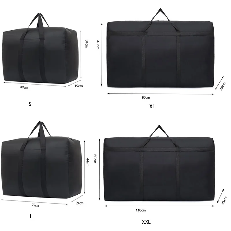 super large capacity travel duffel bag foldable luggage travel bag Waterproof Polyester Organizer Cloth Quilt Storage Bag