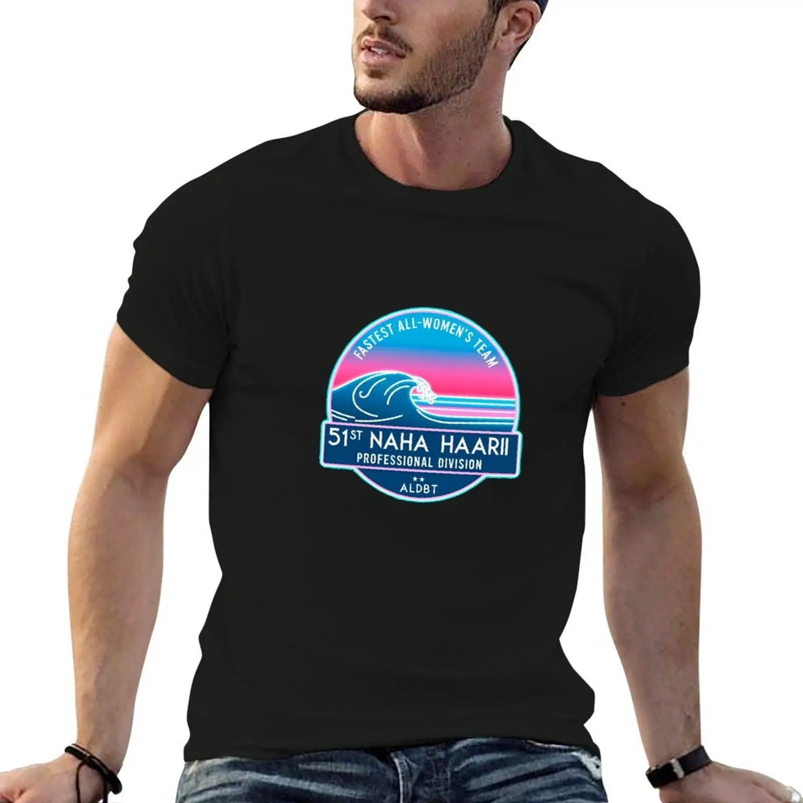 T-shirt Fastest Women Alive (rose) pour activités de plein air et sports