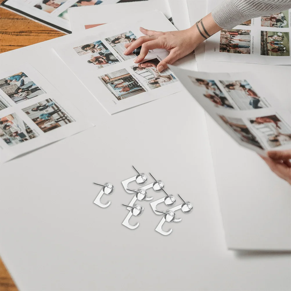 60 pçs push pin ganchos de metal polegar tachas para parede escritório em casa foto exibição quadro de avisos pushpins push pin tachas