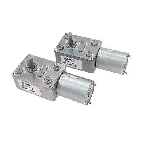 Imagen 2 del producto Motor de engranaje helicoidal ZGY370 JGY370 4632 DC 6V 12V 24V reductor de caja de cambios de engranaje de Metal Turbo Reversible de tornillo sin fin de alto par