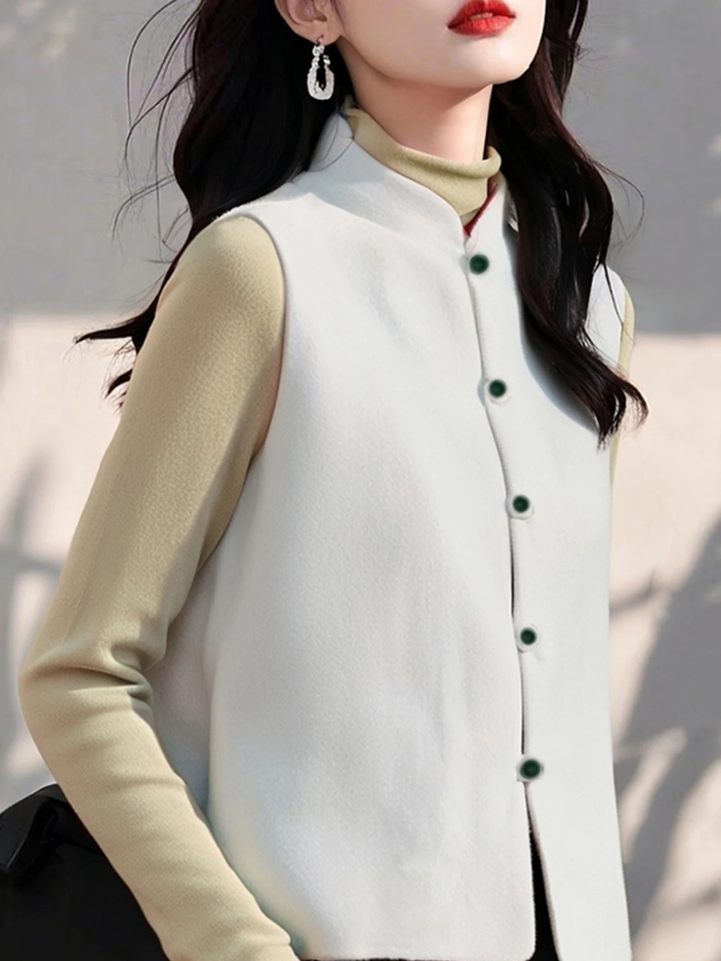 

Новый китайский жилет-кардиган с пуговицами: универсальный элемент для многослойных образов, изысканный национальный тренд, модный топ