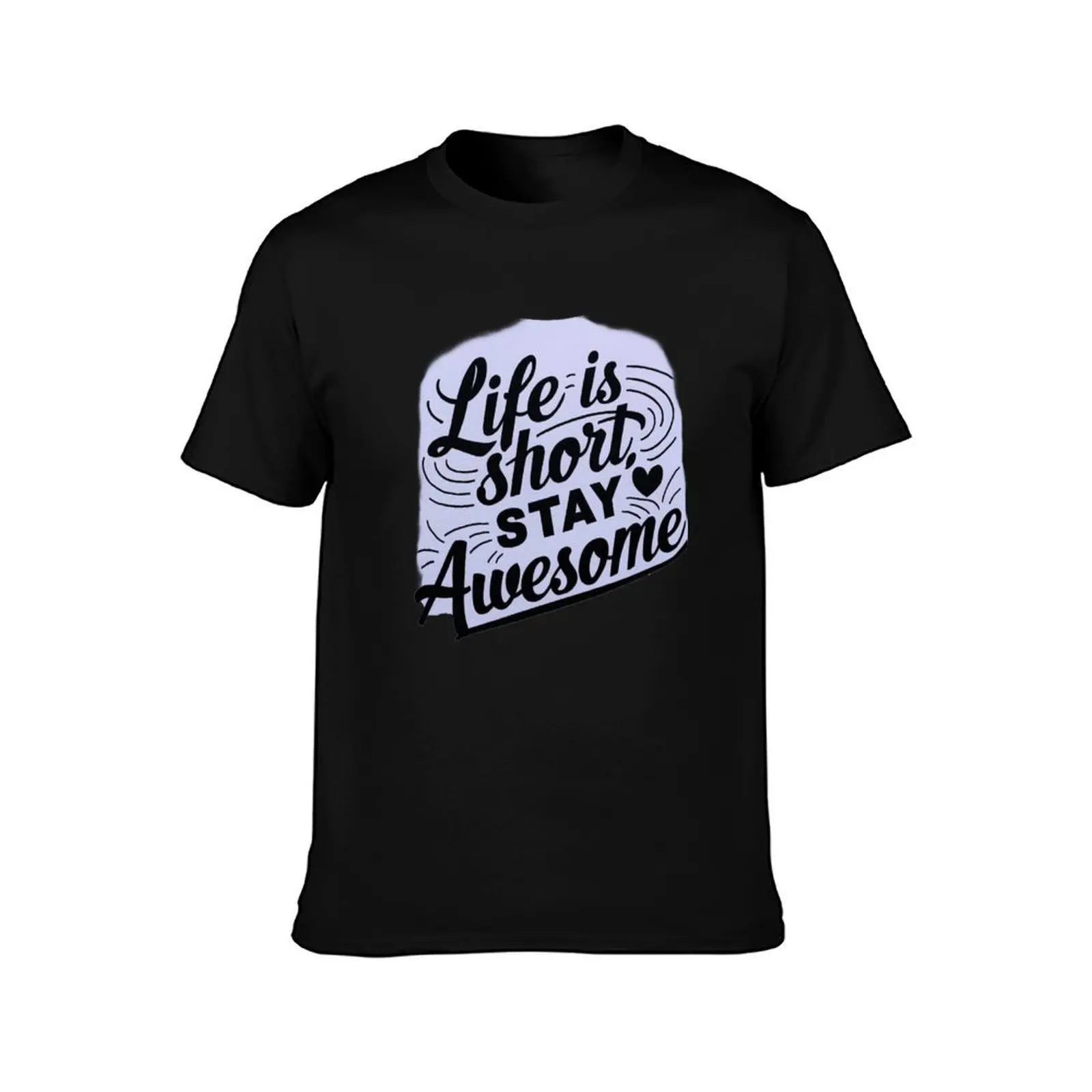 life is short T-Shirt Utility Work Short Sleeve Top T-Shirt