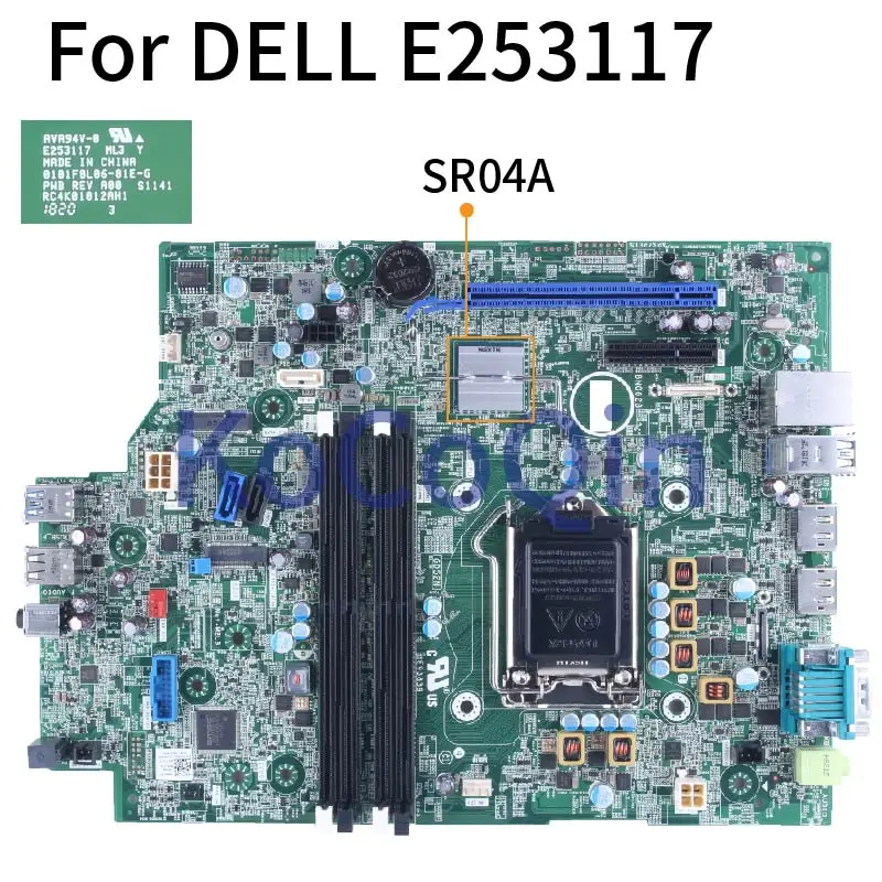 For DELL E253117 SR04A Notebook Mainboard 0DYJCY E253117 desktop computer motherboard Laptop Motherboard