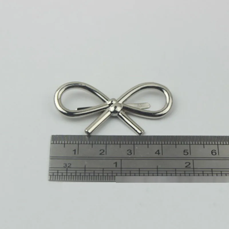 2pcs Metal Bowknot Buckle New Style Decoration Shoes Clasp for DIY Handbag Bag Garments Hardware Closure Bag Parts Accessories