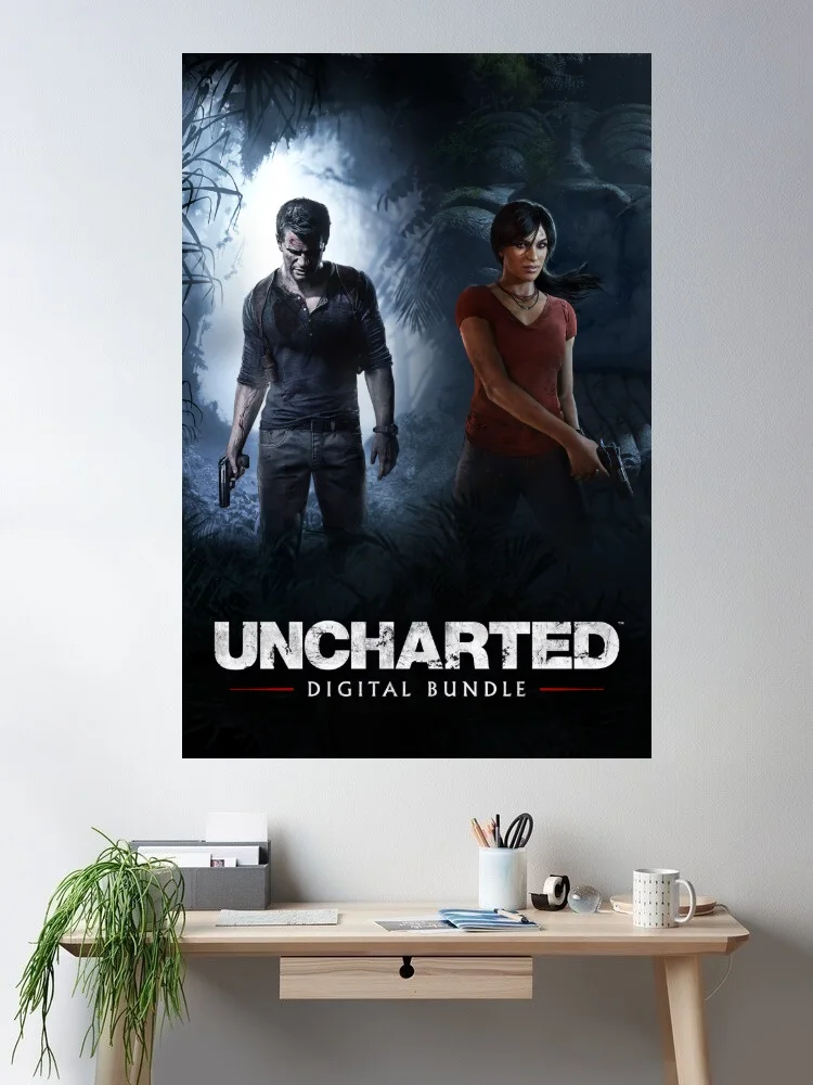 Uncharted  4 Movie Canvas POSTER ,Home Decor Wall art painting