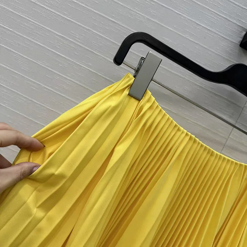 여성용 플리츠 스커트, 로우 웨이스트 슬림 스커트, 출퇴근용 패셔너블한 A라인 스커트, 2026 봄 신상품, Y2K 스타일