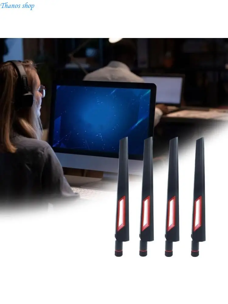 

3/4Pcs 2.4GHZ/5GHZ Double Band Antennas Wide Band Omnidirectional SMA Antennas for Routers Mobile Wireless Home X37A