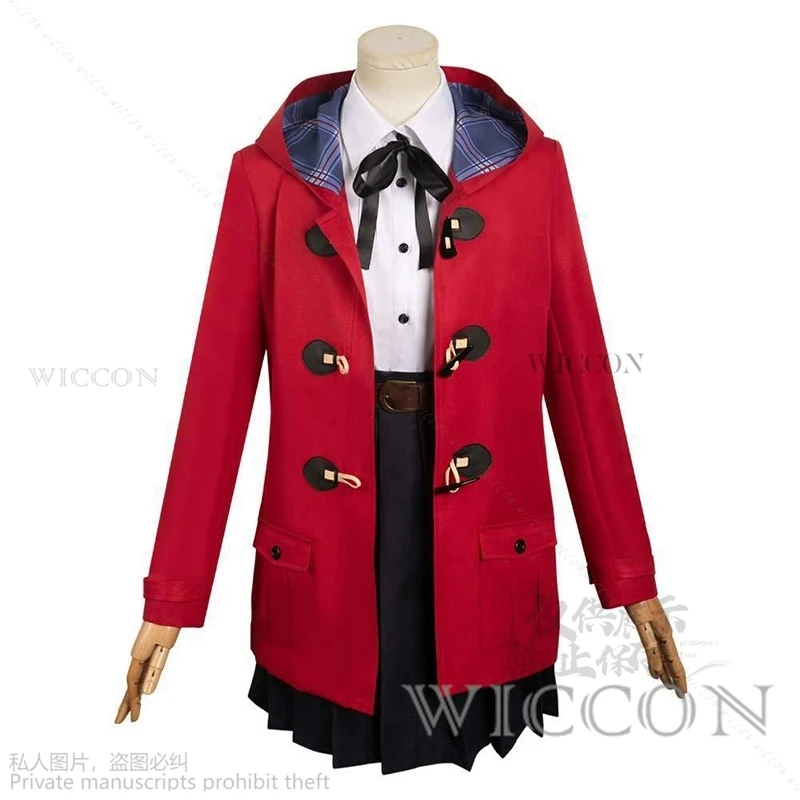 Anime Nina Iseri Cosplay Costume Girls Band Cry Cos Wig JK Jacket Skirt Uniform Togenashi Togeari Halloween Party Girls Women