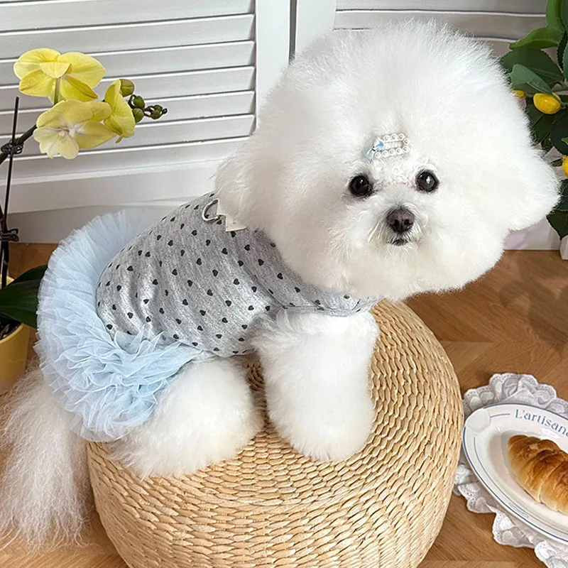 Vestido malla de verano sin mangas para perros y gatos, Chihuahua - imagen 2
