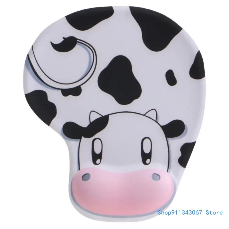 

Ergonomic Mouse Pad with Wrist Relief Cow Pattern Mousepad Computer Accessory Drop shipping