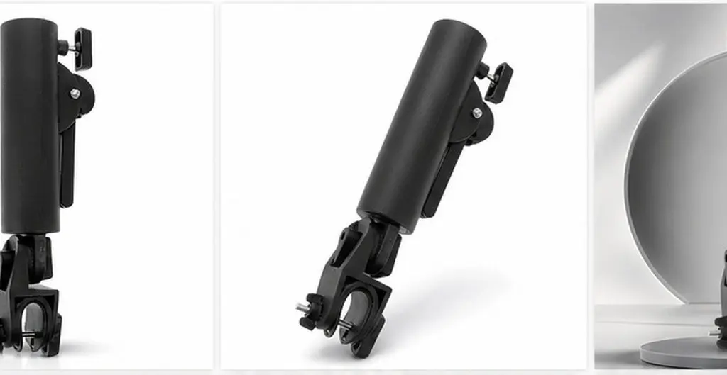 Heavy Duty Adjustable Umbrella Holder for Golf Cart Push Cart Stroller Bike Chair Multi Use Outdoor Umbrella Stand Support Clip