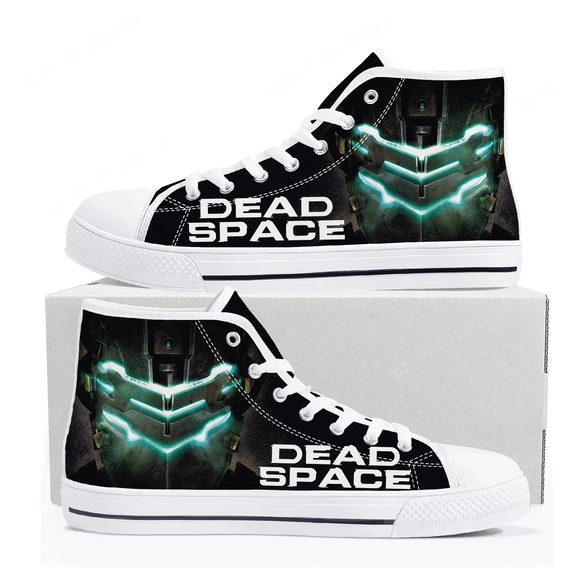 

Dead Space High Top Sneakers Hot Cartoon Game Mens Womens Teenager High Quality Canvas Shoes Casual Fashion Tailor Made Sneaker