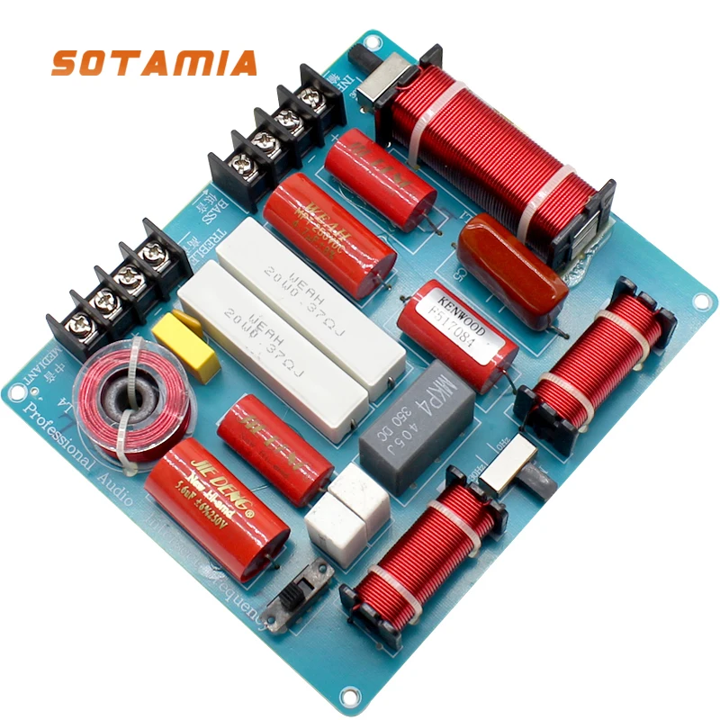 

SOTAMIA 350W High and Low Sound Divider, Three-way Sound Divider, Bookcase, Home Audio Box, KTV Dedicated Sound Divider