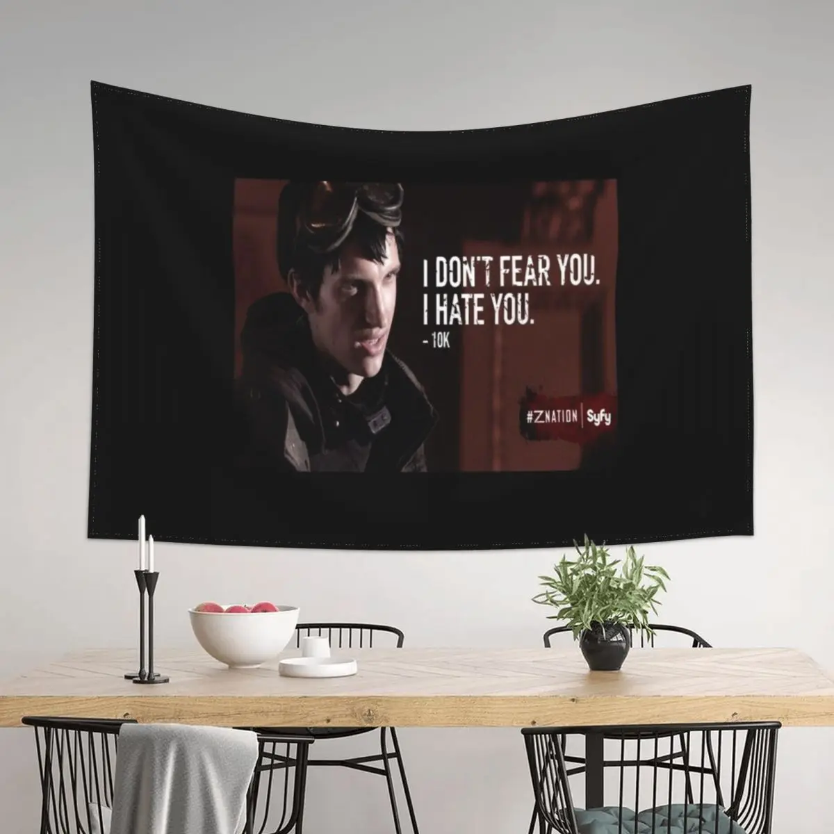 

Z Nation (Nat Zang) - Fearless Tapestry Wall Carpet Things To Decorate The Room Funny Tapestry