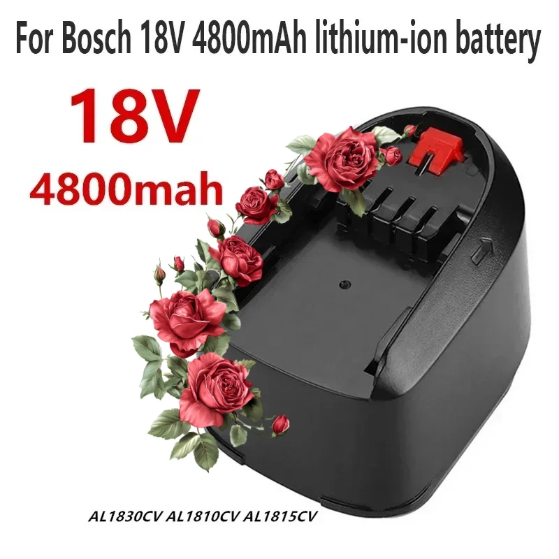 

For Bosch 18V 4800mAh Replacement Battery for PBA PSB PSR PST Rechargeable Screwdriver Batteries AL1830CV AL1810CV