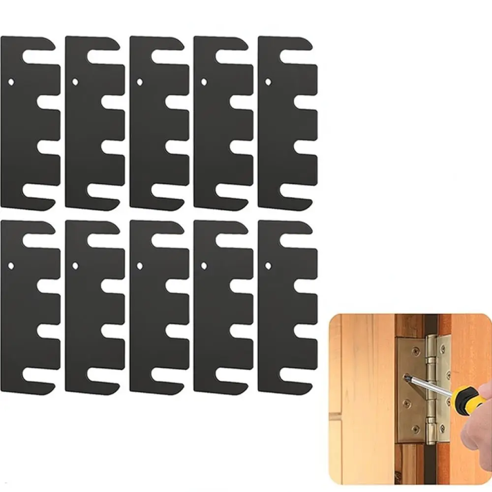 Heavy Duty Door Hinge Shim Stainless Steel Hardware Repair Plate Adjustable Gap Filler For JS Modern Home Maintenance