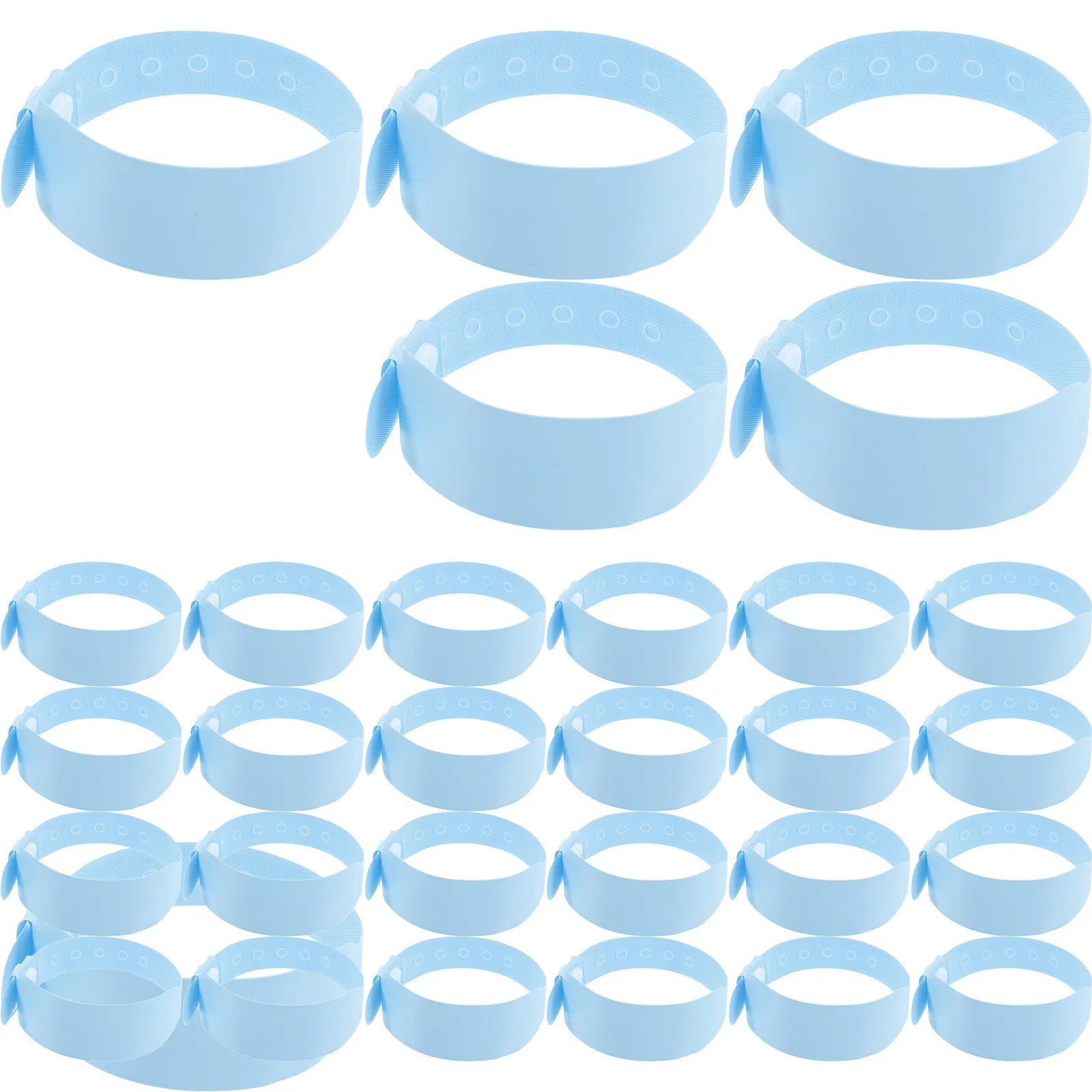 

100Pcs Waterproof Newborn Wristbands Disposable PVC Medical Id Bands Writable Hospital Baby Identification Bracelets for Safety