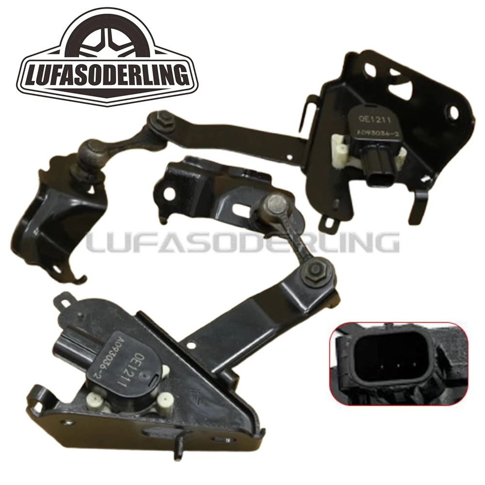 2x FOR LEXUS LS460 LS600H 2007-2017 REAR LEFT&RIGHT HEIGHT LEVEL SENSOR 89407-50070 89408-50070 8940750070 8940850070, 3-PINS