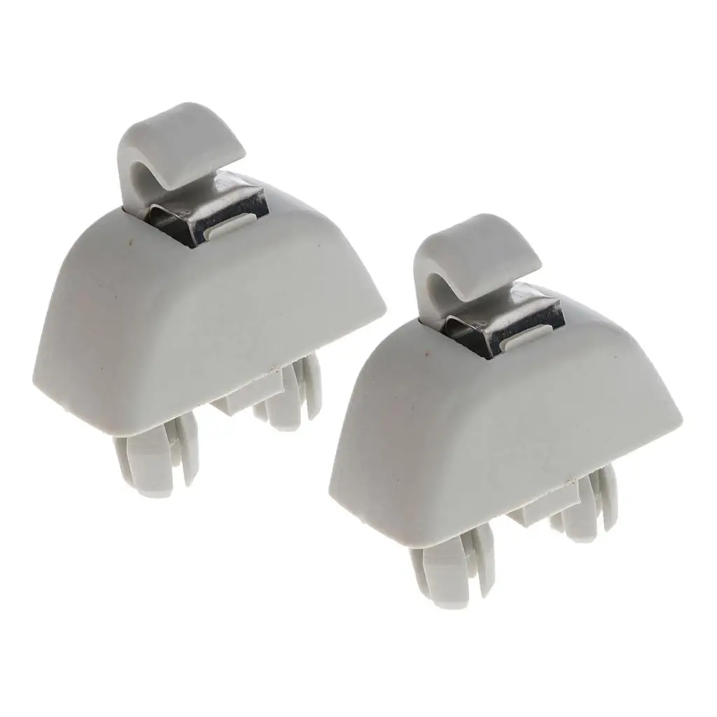 2 Pieces Inner Sun Visor Hook Clips for Audi A6 C6 for VW Passat Stable Characteristics High Reliability