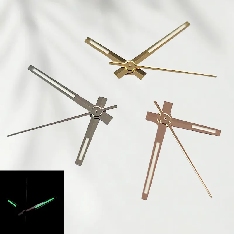 Silver Gold Watch Hands Green Blue Luminous for Rolxe Seko NH35/NH36/4R/7S Movement Watch Pointers Can Customize 904L Steel Belt