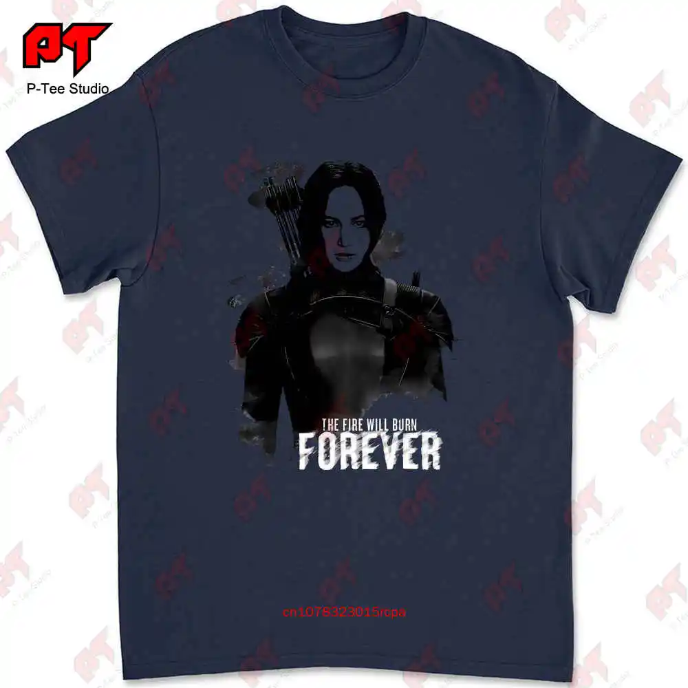 Katniss The Fire Will Burn Forever Hunger Games T Shirt ZPXM