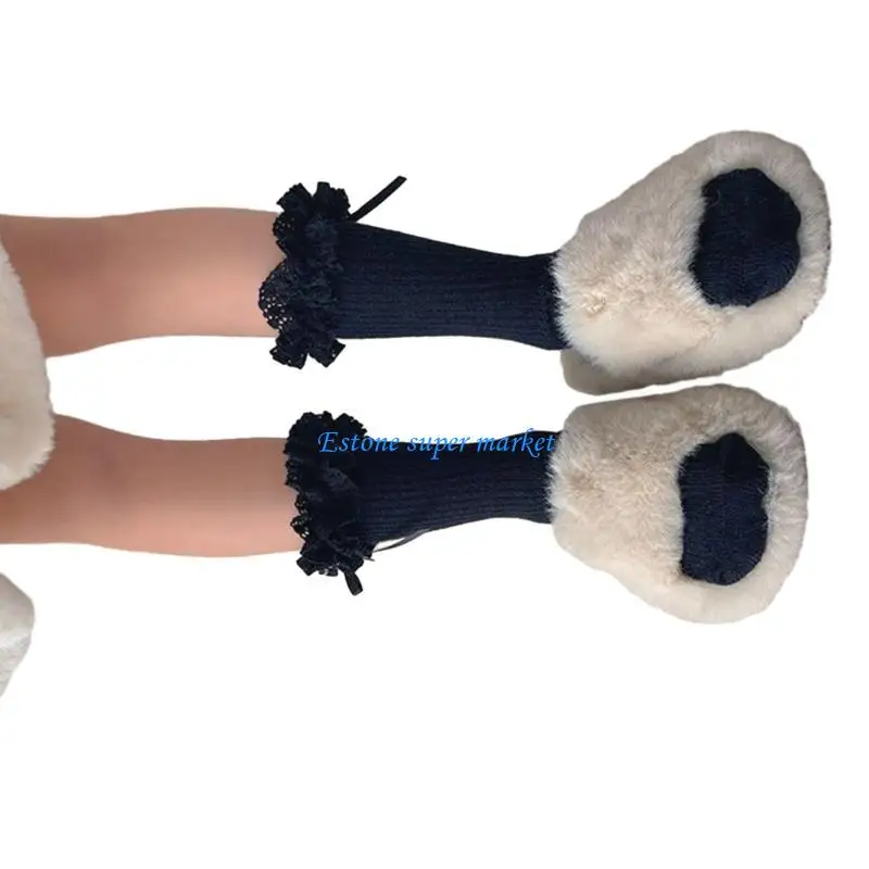 

090B Lovely Baby Socks Warm and Comfortable Piled Up Socks Stackable In Tube Socks