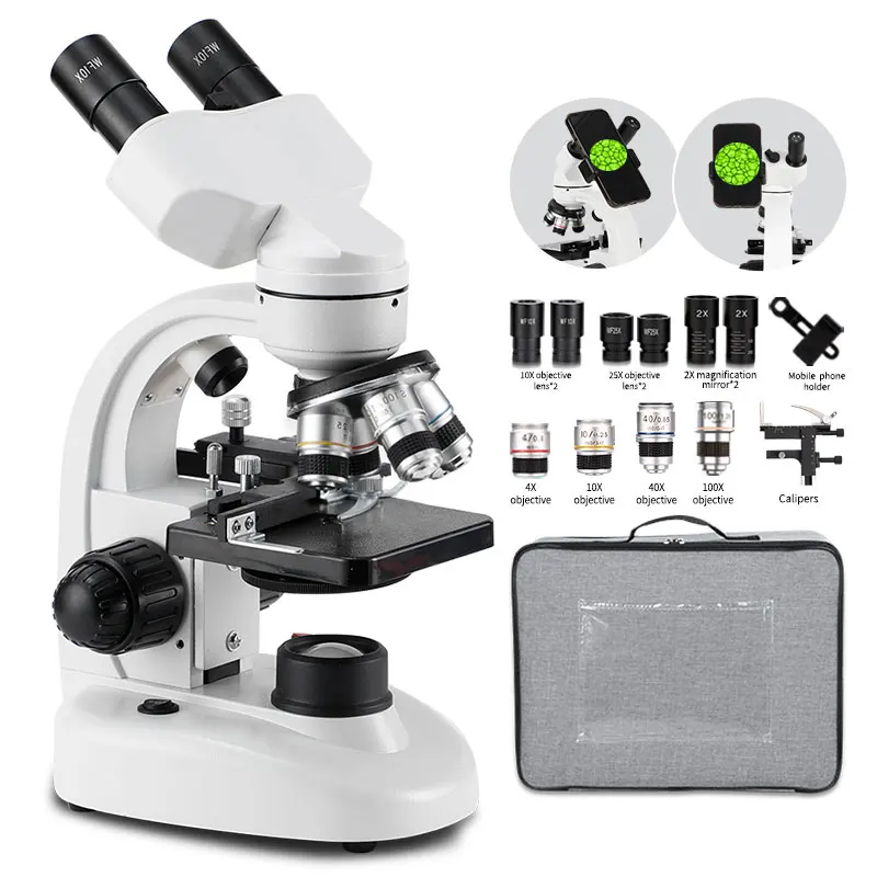 

Top Selling 5000X Capillary Led Light Laboratory Biology Binocular Microscope for Students Made in China