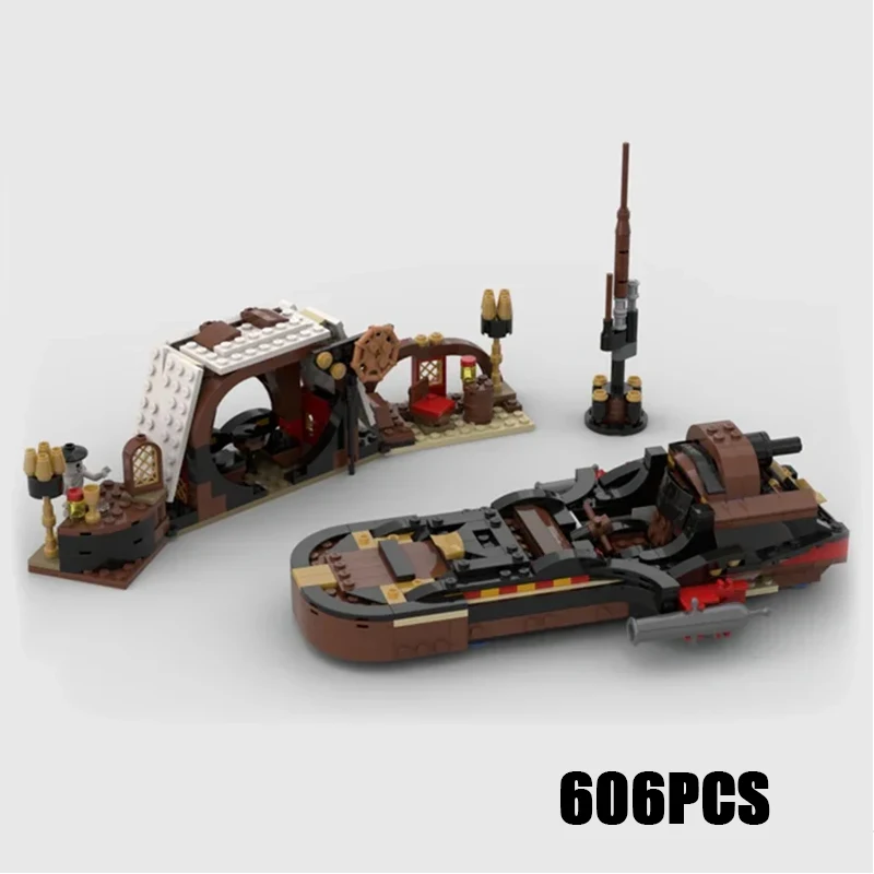 Technical Moc Bricks Model Boat Series Pirate Land Speeder Modular Building Blocks Gifts Toys For Children DIY Sets Assembling