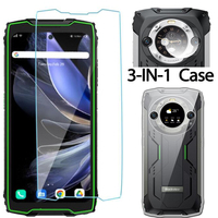 3 in 1 Glass Case For Blackview BV9300 Pro Tempered Glass Camera Lens Protective Film For Blackview BV9300 Pro Screen Protector