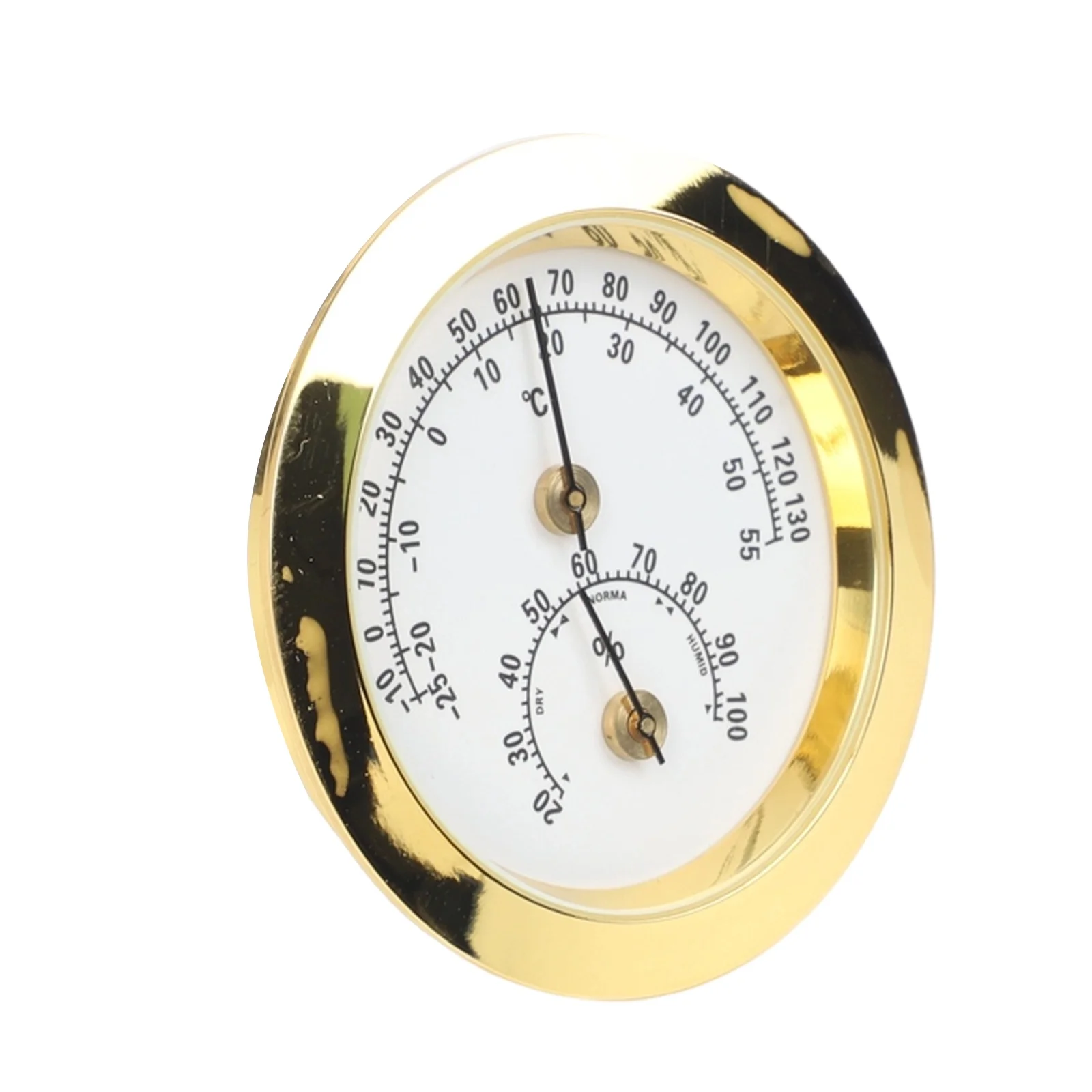 Silver Outdoor Hygrometer Accurate Humidity And Temperature Monitor Stylish Silver Finish Wide Temperature Range