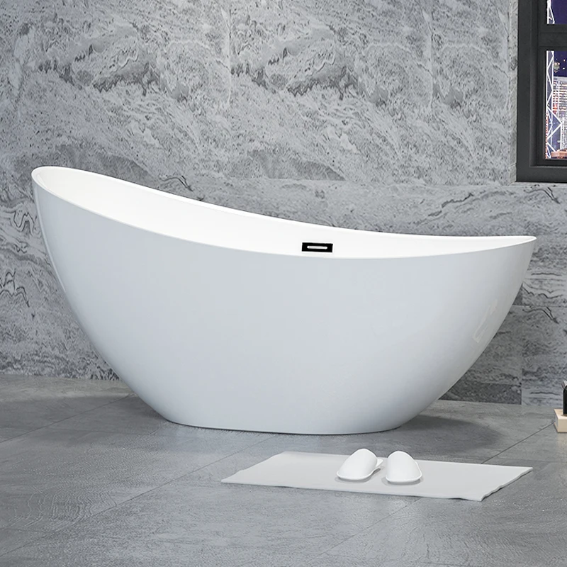 RY-616 Modern Luxury Freestanding Bathtub Deep Soaking with CE/cUPC Approved Inflatable Whirlpool Made of Resin