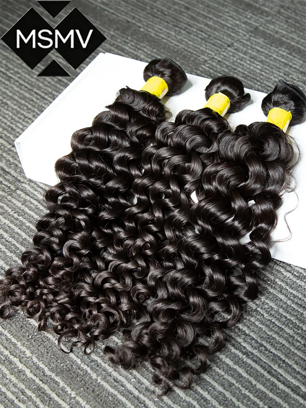 MSMV 15A Deep Wave Bundles European Human Hair Deep Weave Bundles 3 Pcs Lot Natural Color Human Hair Extensions For Women