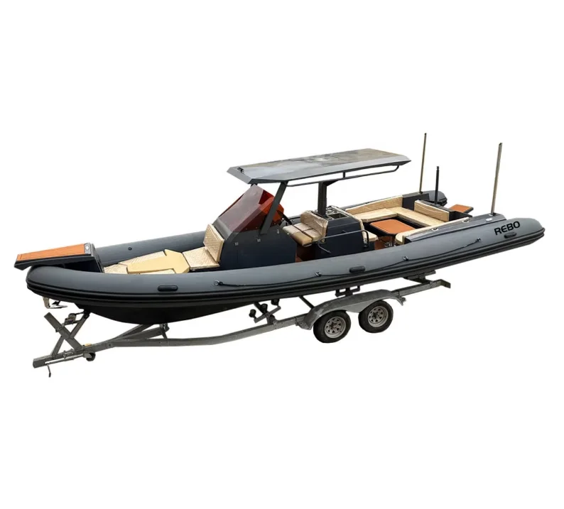 

Patrol Boat Luxury Family Using 28ft RHIB 860 Aluminum Hull RIB Inflatable Boat ORCA Hypalon for Sale