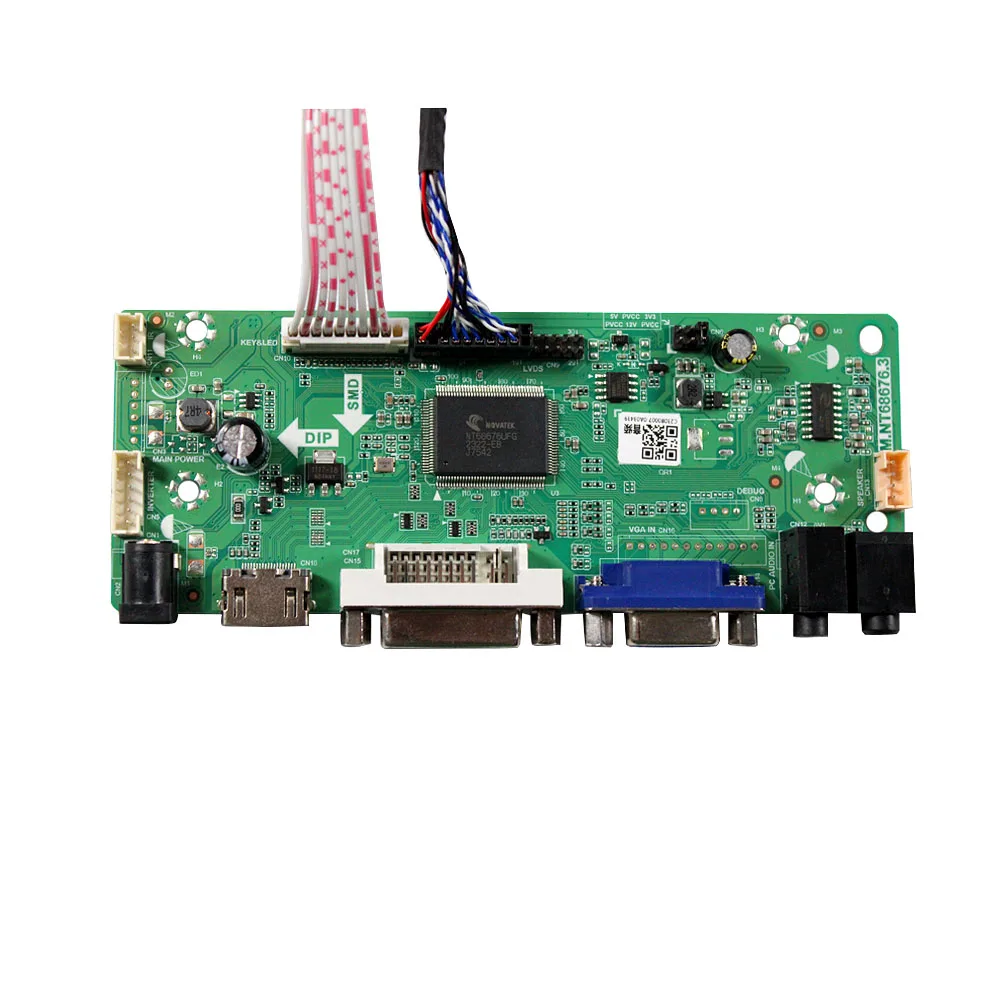 HD MI DVI VGA LCD Controller Board For 8inch 50Pin 800X600EJ080NA-05A AT080TN52