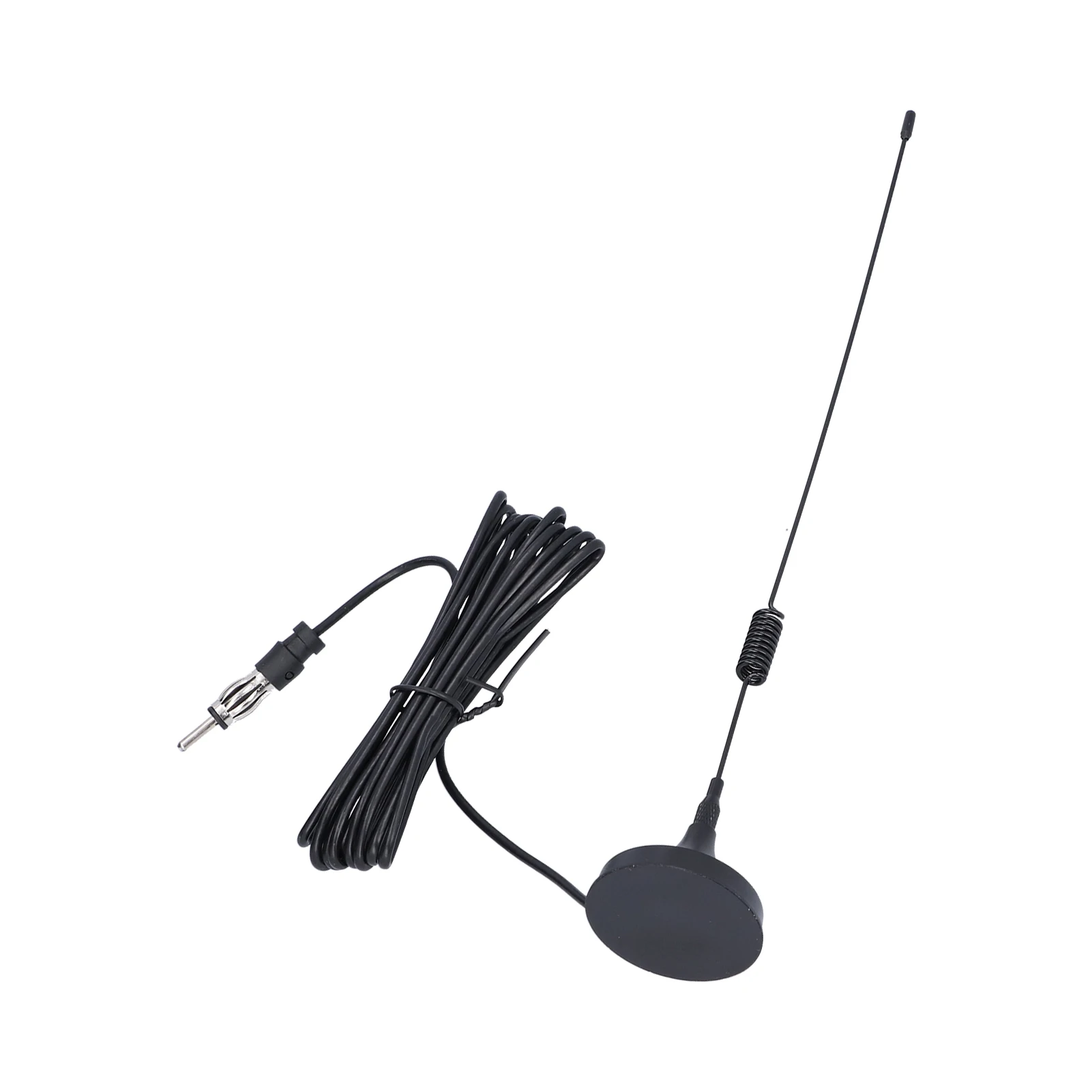 Car Radio Antenna Car Stereo Antenna High Frequency Strong Magnetic Base for Radio Signals Enhancement Magnetic Stereo FM Aerial
