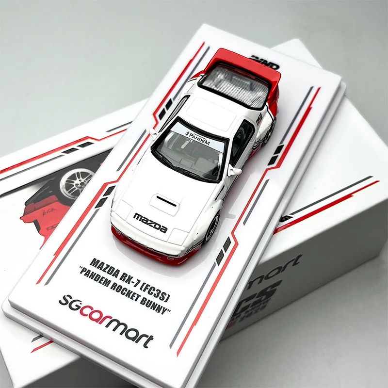 جديد متوفر في المخزون Inno 1:64 Mazda Rx7 Fc3s نموذج سيارة مصغر مصنوع من خليط معدني مخصص هدايا ألعاب للأطفال حلية قابلة للجمع