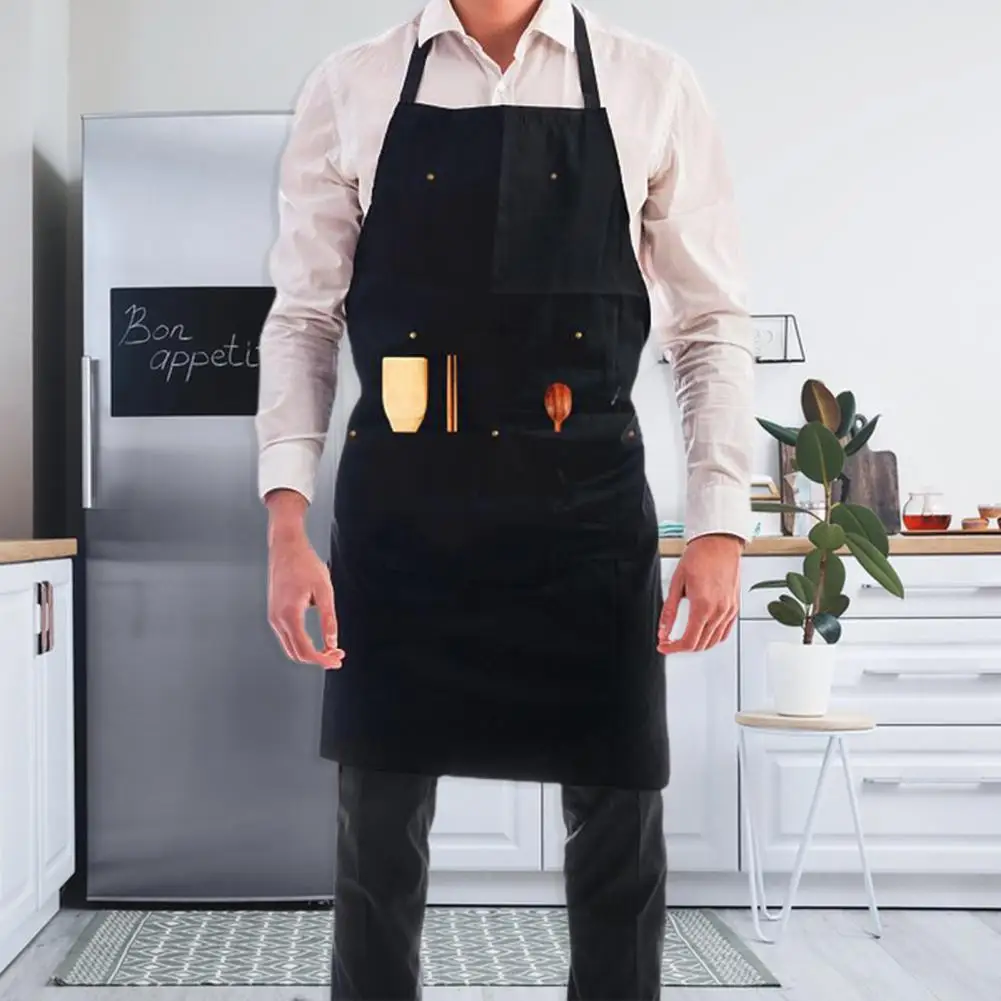 1pcs Apron Waterproof Canvas Apron Woodworking Horticulturist Heavy Industry Machinery Apron Baking Kitchen Household Good