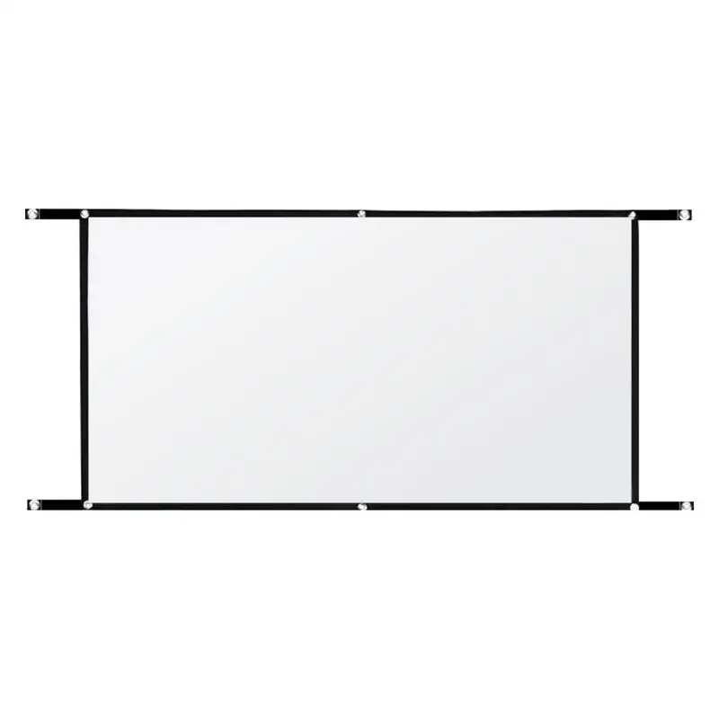 

Foldable Movie Screen 16:9 HD Retractable Flodable Widescreen For Movie Home Cinema Theater Presentation Education Outdoor