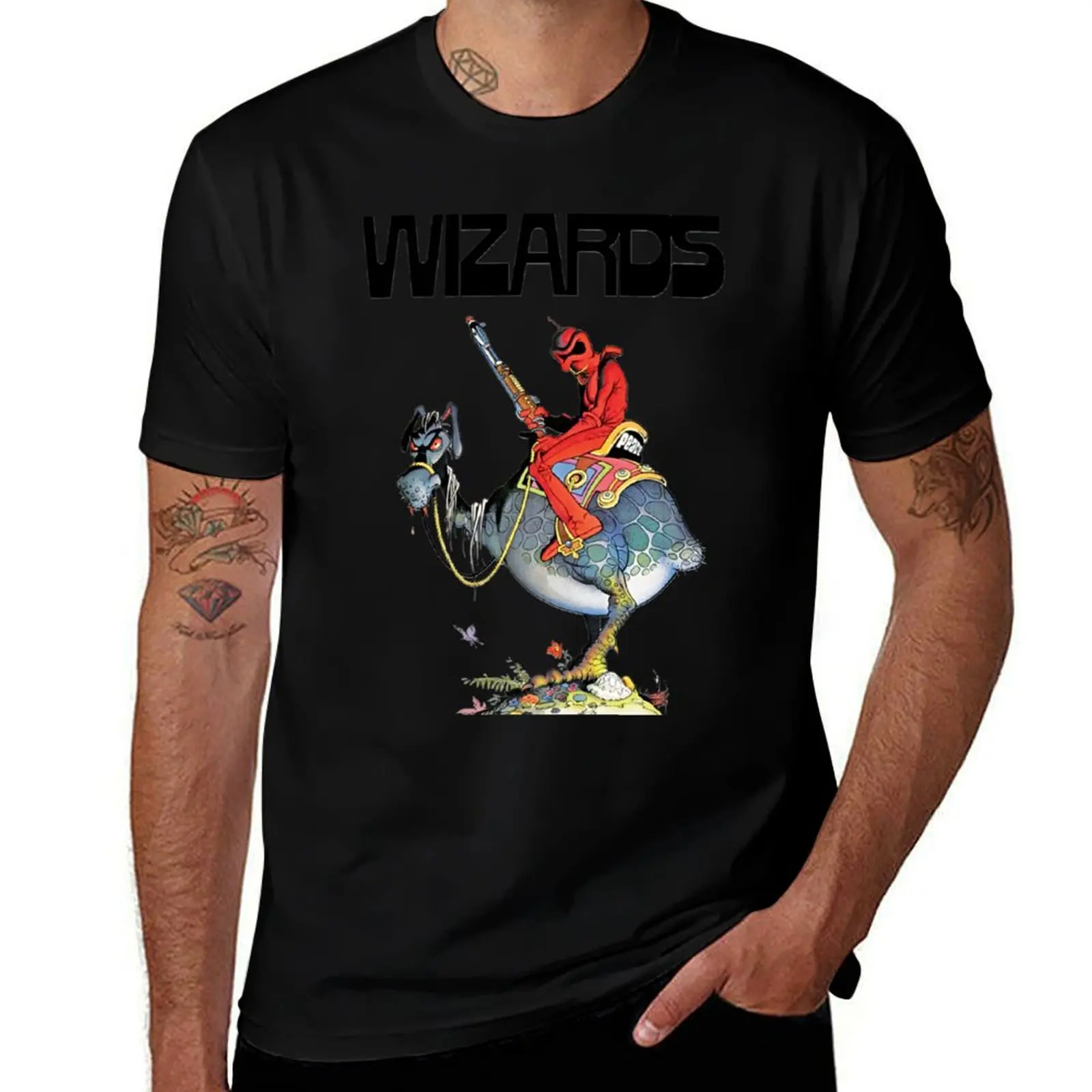 Wizards Movie Cover Classic T-Shirt customs cute clothes mens big and tall t shirts