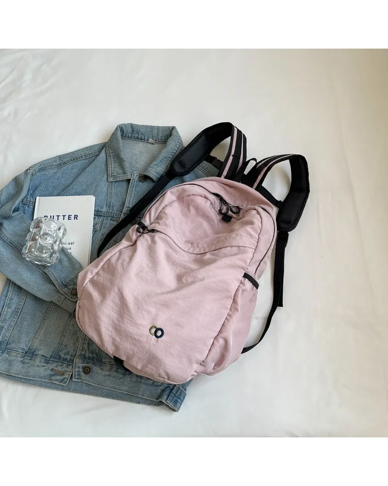 ins the same backpack Korean version of the new backpack women's large capacity retro Oxford cloth backpack women
