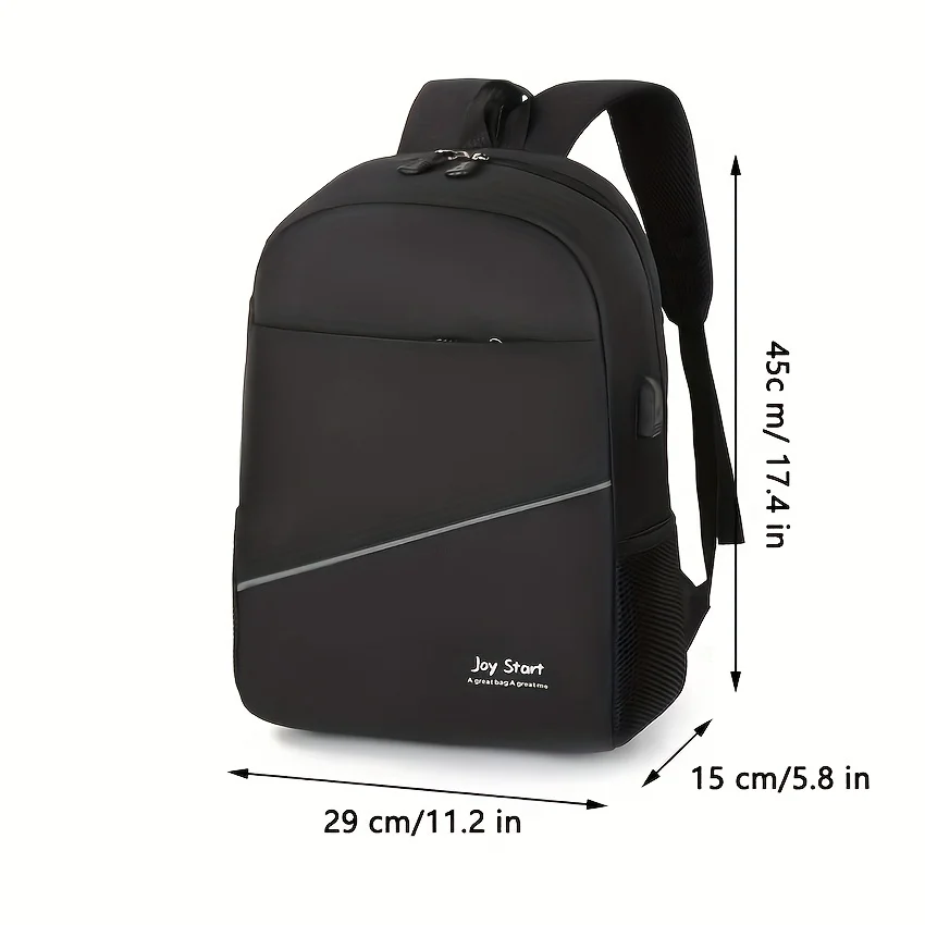 3pcs/set Casual Simple Fashion Large Capacity Backpack, 15.6 Inch Laptop Bag, Travel Backpack