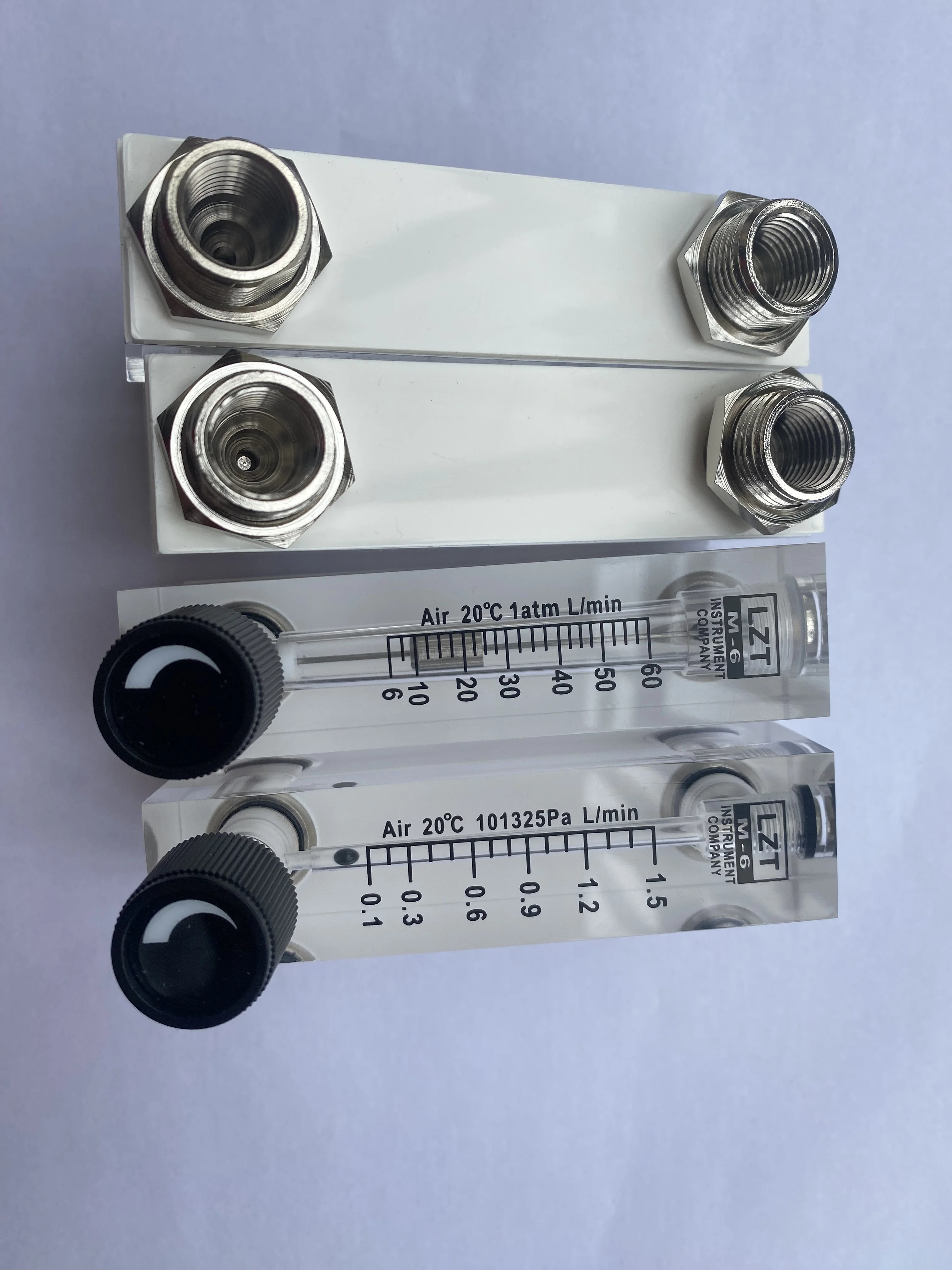 Imagem -03 - Pmma Gás Air Flowmeter zg Feminino Painel Quadrado tipo Rotâmetro 0.11lpm 10-100lpm 1-10lpm 220lpm 0.55lpm Lzt6t 4